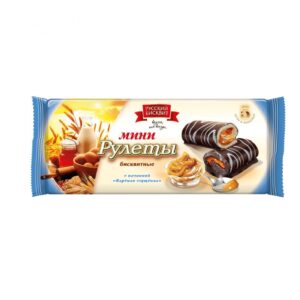Мини рулеты "Русский бисквит" вареная сгущенка 175г/15шт Россия