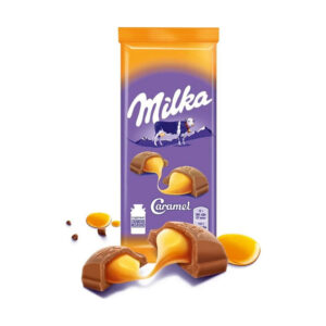 Шоколад молочный "Милка" карамель 90г/20шт "Мондэ'лис"