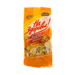 Кукурузные хлопья "На Здоровье!" Медовые 350г/10шт "Кунцево"