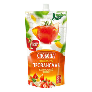 Майонез "Слобода" Провансаль 67% (с дозат) 400мл/24шт "Эфко"