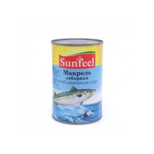 Макрель отборная в соб/соку "SunFeeL" (ж/б) 425г/24шт Китай
