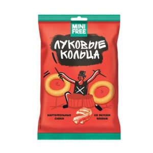 Луковые Кольца "Mini Free" со вкусом Бекона 45г/24шт Россия