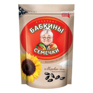 Семечки жареные "Бабкины Семечки" соленые 300г/10шт Россия