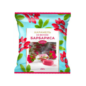 Карамель "Подушечка" желейная со вкусом Барбариса 1/5кг "Красный Октябрь"