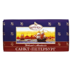 Шоколад темный "Санкт-Петербург" с миндалем 100г/15шт КФ "Крупской"