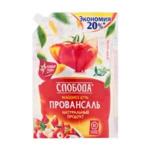 Майонез "Слобода" Провансаль 67% (с дозат) 800мл/12шт "Эфко"