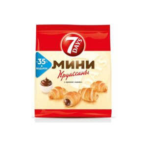 Мини-Круассан "7DAYS" с кремом какао 265г/10шт Россия