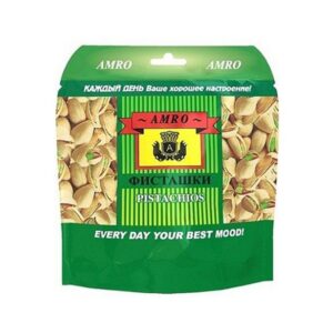 Фисташки жареные соленые "AMRO" 90г/26шт Россия