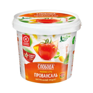 Майонез "Слобода" Провансаль 67% (ведро) 900мл/12шт "Эфко"