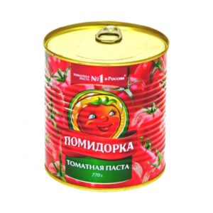 Томатная паста "Помидорка" 28% Гост (с/ключ) 770г/6шт Россия