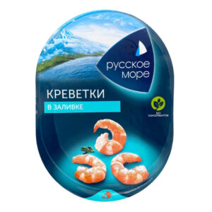 Креветки в заливке (пл/уп) 180г/6шт "Русское море"