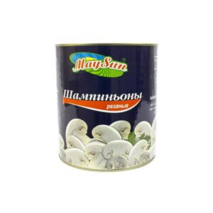 Шампиньоны резаные "MaySun" (ж/б) 850г/12шт Китай