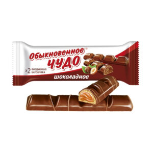Батончик "Обыкновенное Чудо" шоколадная начинка 55г/24шт КФ "Славянка"