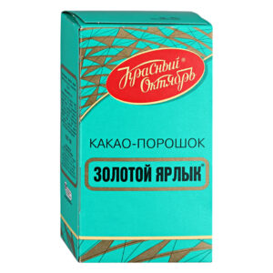 Какао порошок "Золотой Ярлык" (карт/уп) 100г/18шт "Красный октябрь"