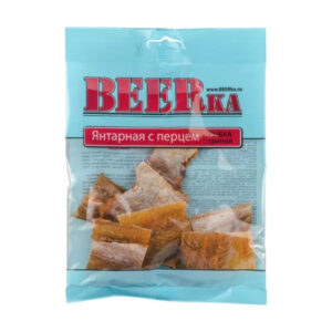 Рыбка Янтарная "BEERka" сушеная с Перцем 40г/20шт Россия
