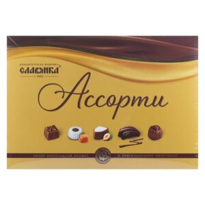 Конфеты (в коробке) "Ассорти" 183г/8шт КФ "Славянка"